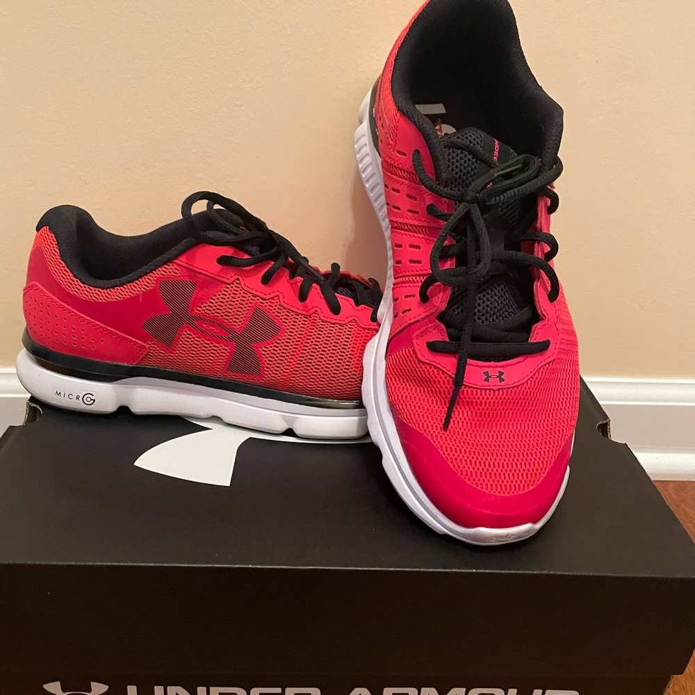 Under Armour Red Athletic Shoes